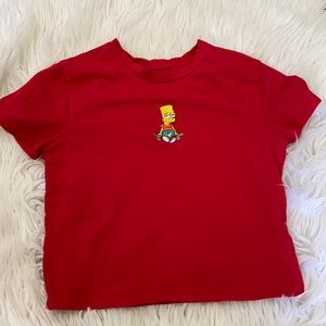 Red graphic Bert Simpson